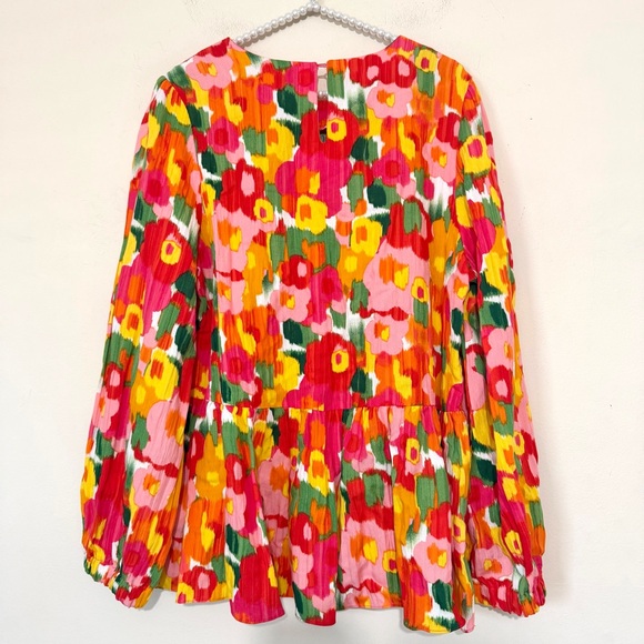 Tuckernuck Pomander Place Magnolia Water Color Carlota Blouse SIZE XL - Picture 6 of 6